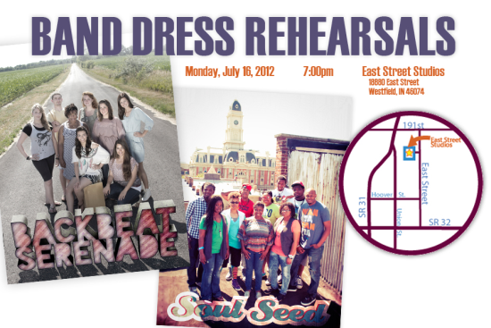 * Monday July 16, 7:00pm: Soul Seed, 8:00pm: Backbeat Serenade *