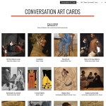 The Conversation Art Cards website.