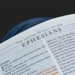 Bible open to Ephesians