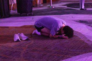 praying face down