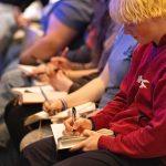 students learning
